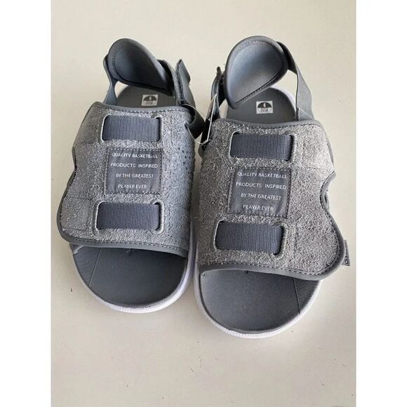 NIKE AIR JORDAN LS Slides Winter Grey Men’s Sz 9 DJ9857-002 NEW - Picture 4 of 11